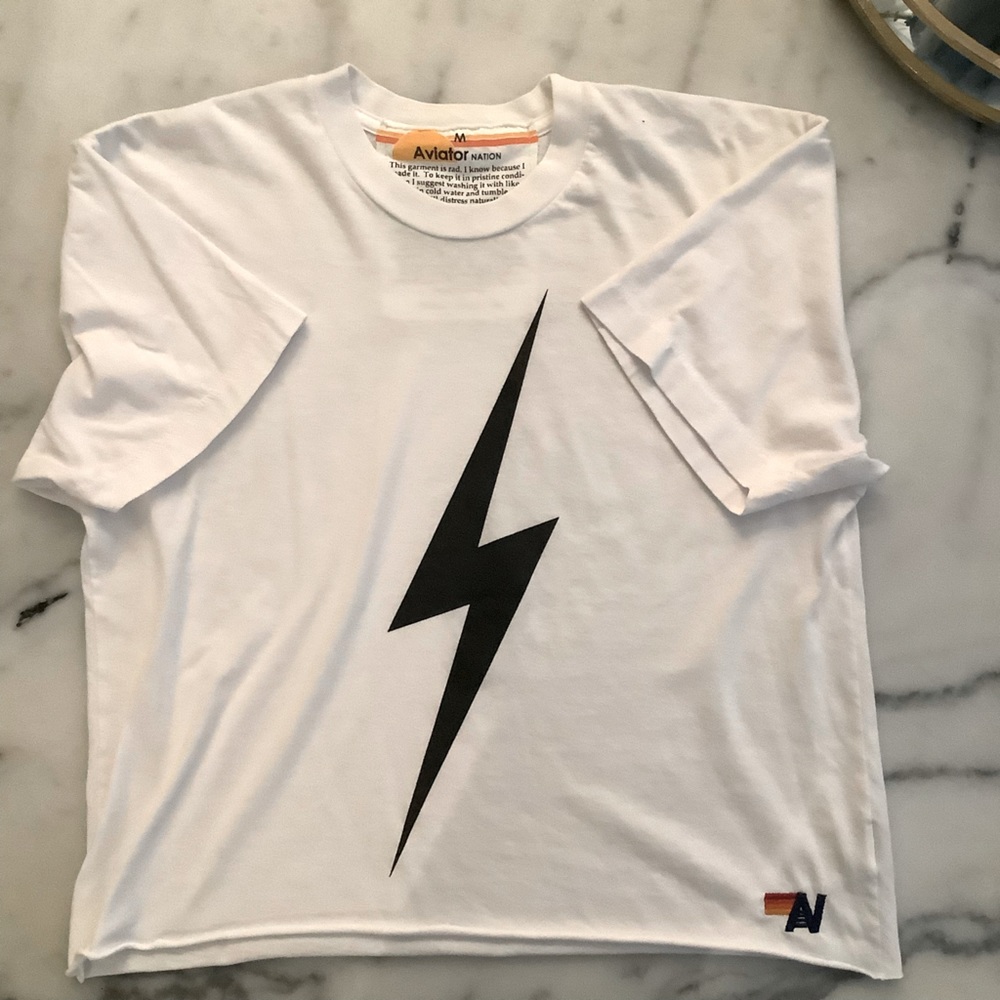 Aviator Nation Bolt Stitch Boyfriend Tee